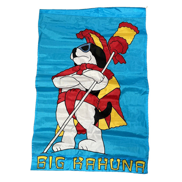 Big Dog Sports Other - Big Kahuna Outdoor House Flag Garden Banner Two Sided 28x43 inches Blue Red